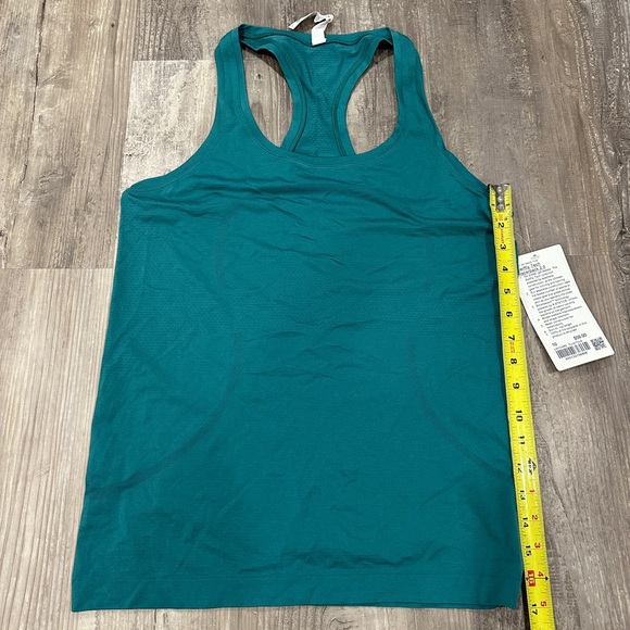 Lululemon Swiftly Tech Racerback Tank Top 2.0 Teal Lagoon / Teal Lagoon Sz 10 - Picture 4 of 13